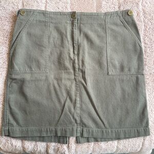 Jones New York Green Denim Skirt 16